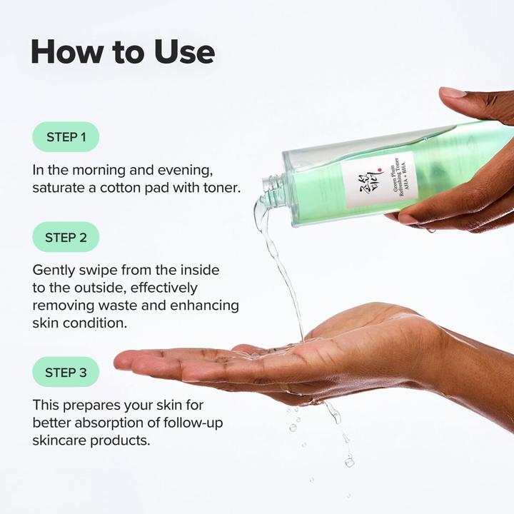 Actual product image Beauty of Joseon Green Plum Refreshing Toner (Face toner, 150 ml)