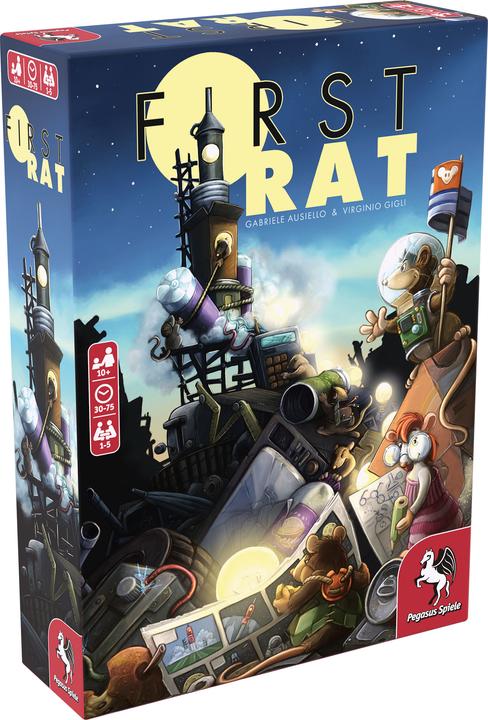 Immagine prodotto Pegasus 51232G - First Rat - Gioco da tavolo, per 1-5 giocatori dai 10 anni in su (edizione DE/EN) (Inglese)