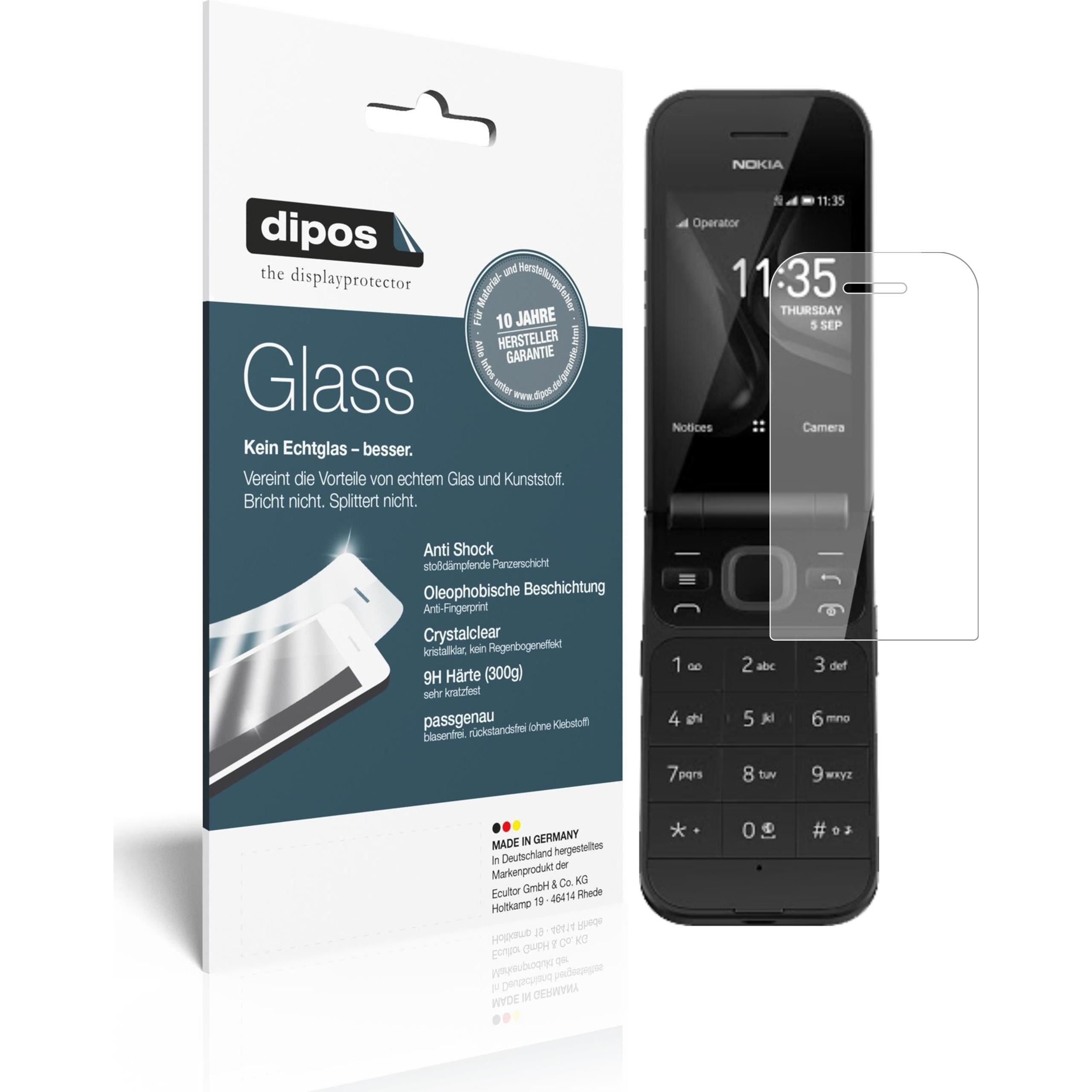 Dipos Displayschutz Anti-Shock (1 Stück, Nokia 2720 Flip), Smartphone Schutzfolie, Transparent