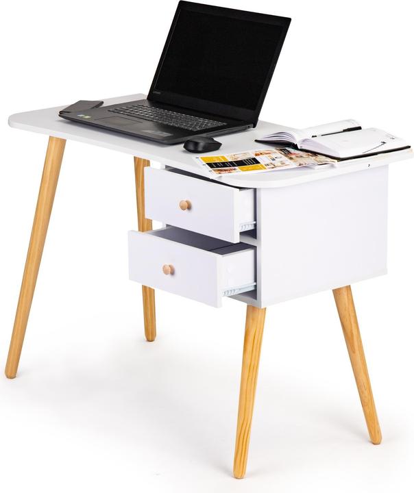 Actual product image Modernhome Modern computer desk 2 drawers (100 x 48 x 70 cm)
