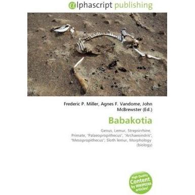 Babakotia, Fachbücher von Frederic P. Miller, Agnes F. Vandome, John McBrewster