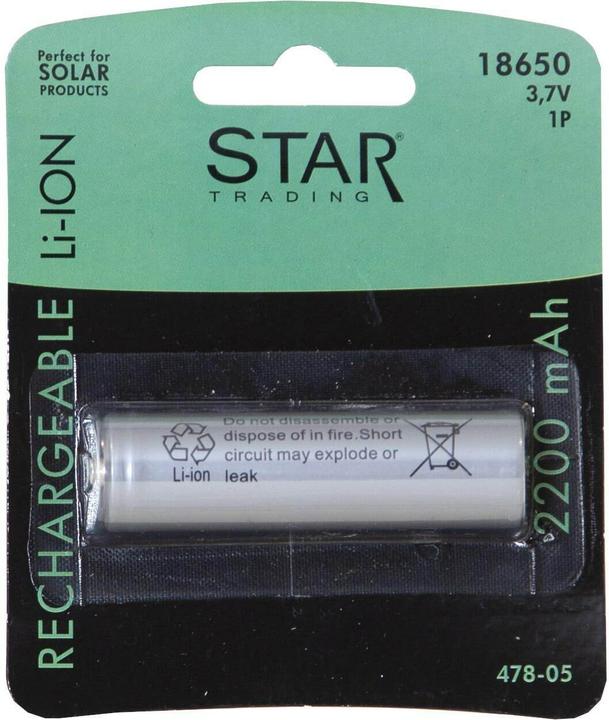 Actual product image Star Trading Battery (1 pcs., 18650, 2200 mAh)