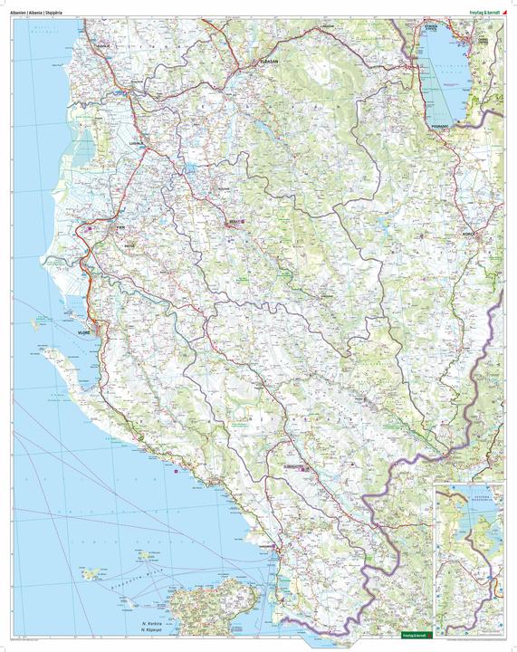 Actual product image Albanien, Strassen- und Freizeitkarte 1:150.000, freytag & berndt