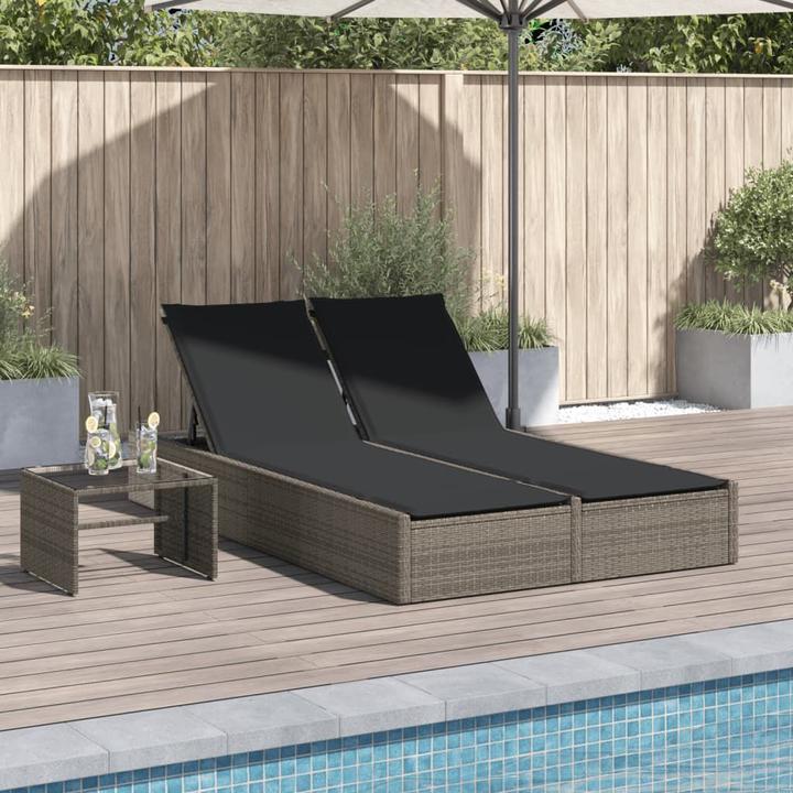 Produktbild vidaXL Doppel-Sonnenliege (200 cm)