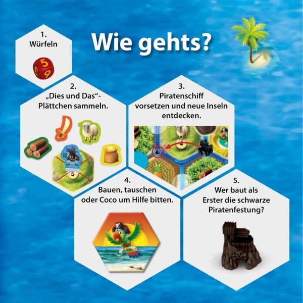 Actual product image Kosmos Catan Junior Take-Along Game (German)
