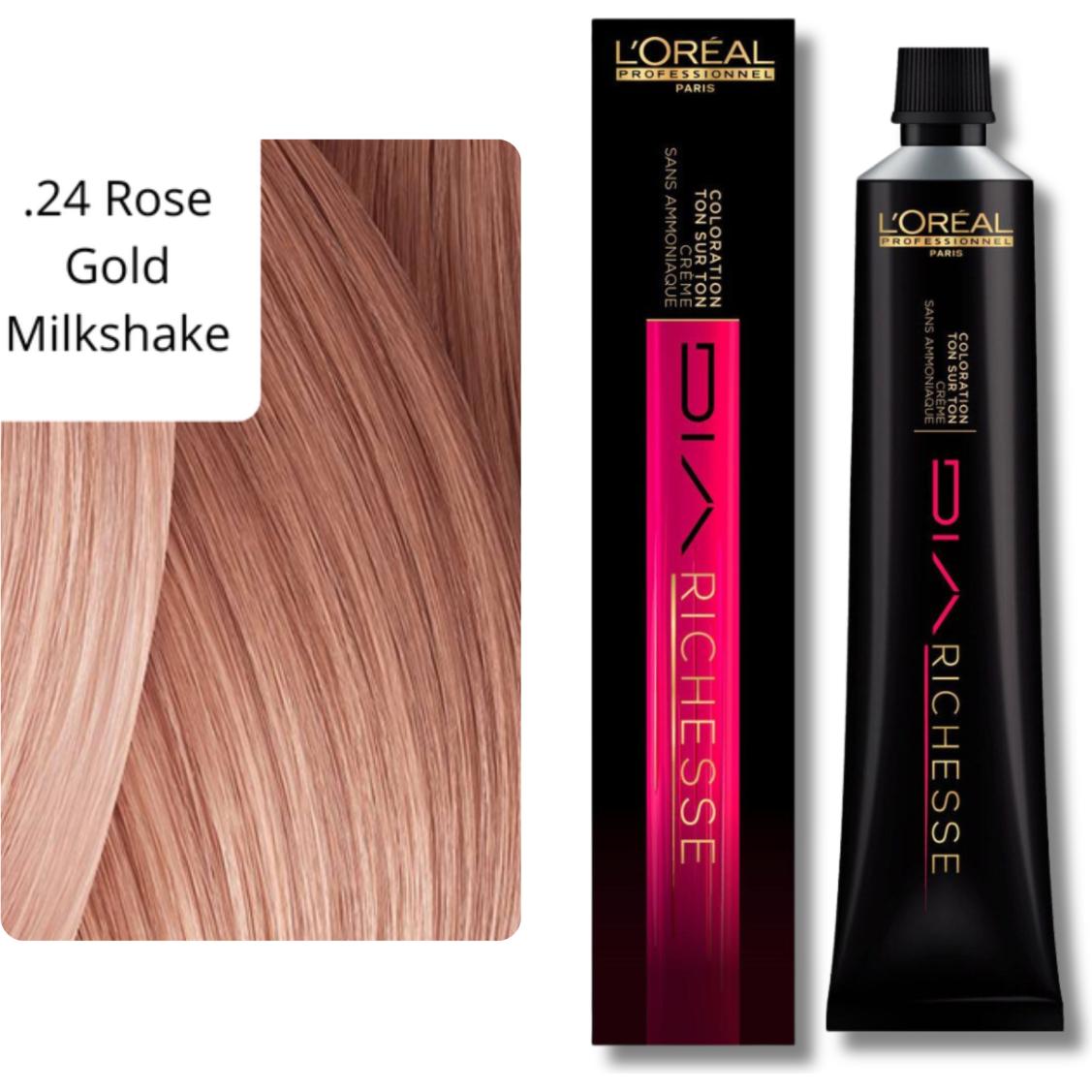 Thumbnail - L'Oréal Professionnel, Haarfarbe, Dia Richesse (.24 Rose Gold Milkshake)