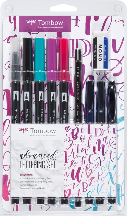 Tombow Lettering-Set für Fortgeschrittene (Mehrfarbig, 10 x)
