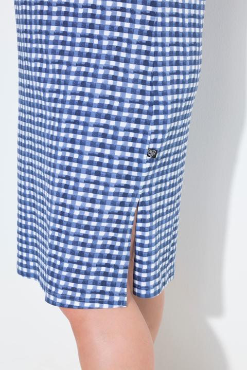 Immagine prodotto Ulla Popken Camicie da notte in confezione doppia con quadri/cuori, scollo a girocollo e mezze maniche (42, 44)