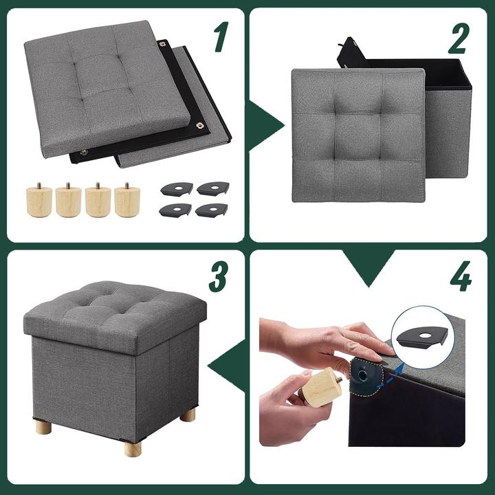 Actual product image Relaxdays Hocker mit Stauraum