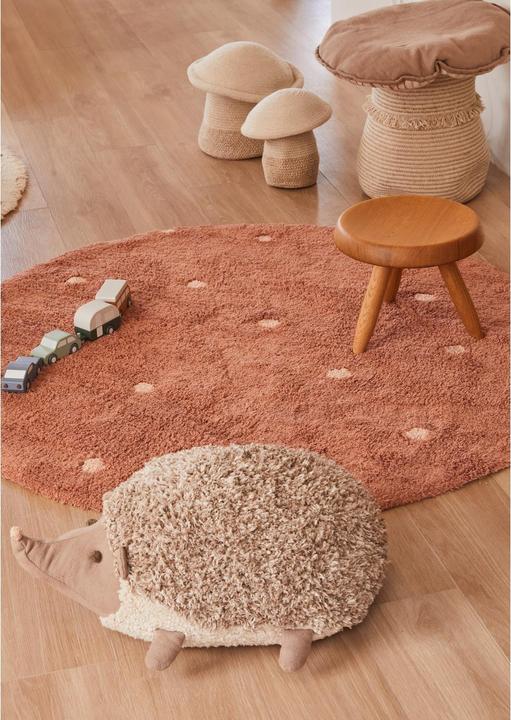 Produktbild Lorena Canals Rug Round Dot Chestnut (Ø 140 cm)