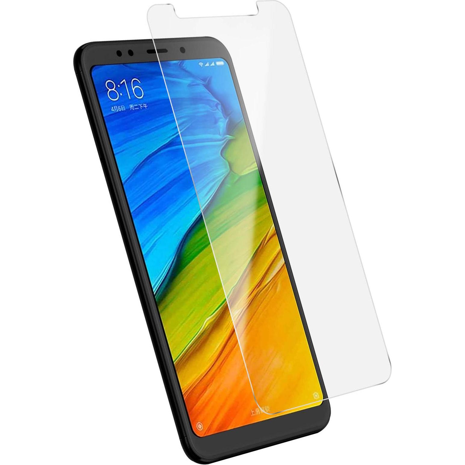 Avizar Kristallklare Folie, Glas-Displayschutz (1 Stück, Xiaomi Redmi 5), Smartphone Schutzfolie, Transparent