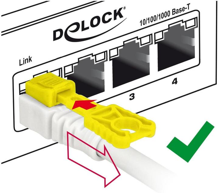 Produktbild Delock Patchkabel: S/STP, 3m, weiss (S/STP, CAT6a, 3 m)