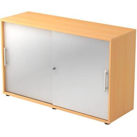 kaiserkraft, Aktenschrank, FINO - Schiebetürenschrank (120 x 40 x 74.5 cm)