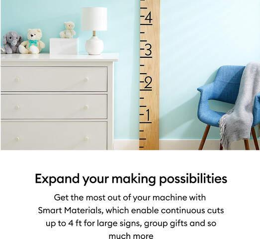 Productafbeelding Cricut Smart Vinyl Permanent Joy 14x122cm 1 vel Mat Paars (P) (1x)