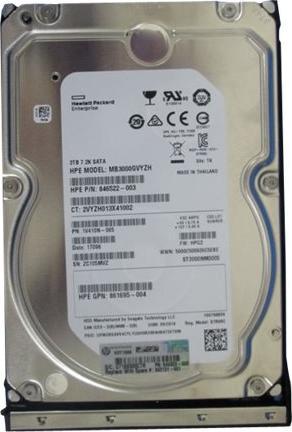Immagine prodotto HPE DRV HDD 3TB 6G 7.2K LFF SATA (3 TB, 3.5")