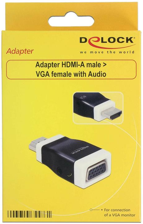 Produktbild Delock HDMI-A zu (Audio, VGA, 4.90 cm)