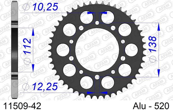 Image du produit Afam 520 42 dents (42)