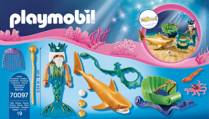 Actual product image Playmobil King of the sea with shark carriage (70097)