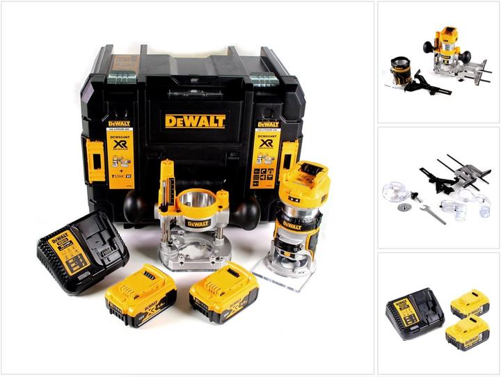 Actual product image DeWalt DCW 604 P2 Battery combi-moulder 18V 55 mm + 2x battery 5.0Ah + charger + TSTAK