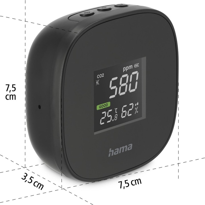 Productafbeelding Hama Luchtkwaliteitsmeter Veilig