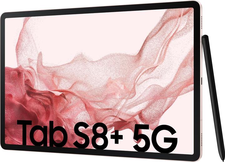 Produktbild Samsung Galaxy Tab S8+ (5G, 12.40", 256 GB, Pink Gold)