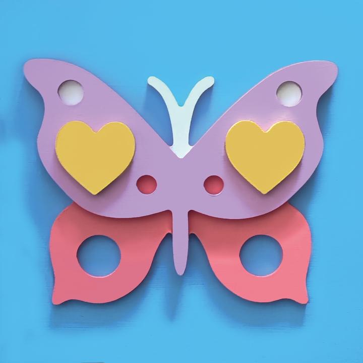 Immagine prodotto Aladine Quadro in legno 3D per dipingere la farfalla