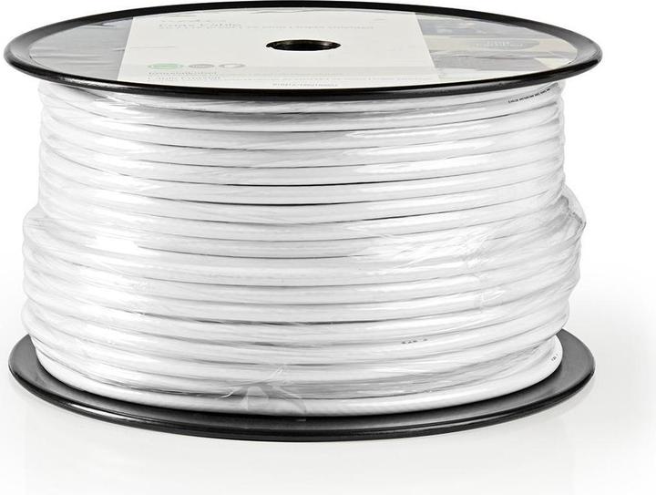 Image du produit Nedis Câble d'antenne en rouleau 4G / LTE Secure 75 Ohm 3-fois blindé ECA 100.0 m Koax PVC Blanc Ro (75 dB, Câble d'antenne)