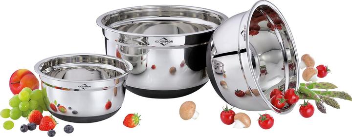Actual product image Küchenprofi Mixing bowl non-slip bottom, 24 cm (24 cm, 4.80 l, 1 x)