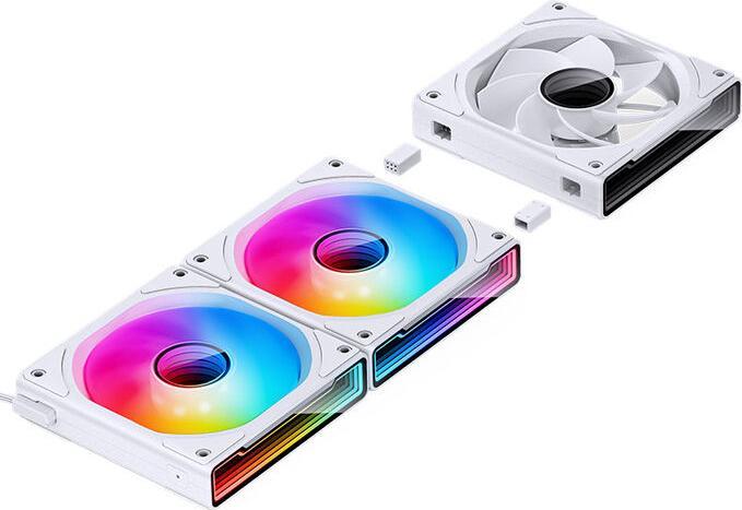 Produktbild Jonsbo ZK-120WR 3in1 Lüfter - A-RGB, weiss Reverse (120 mm, 3 x)