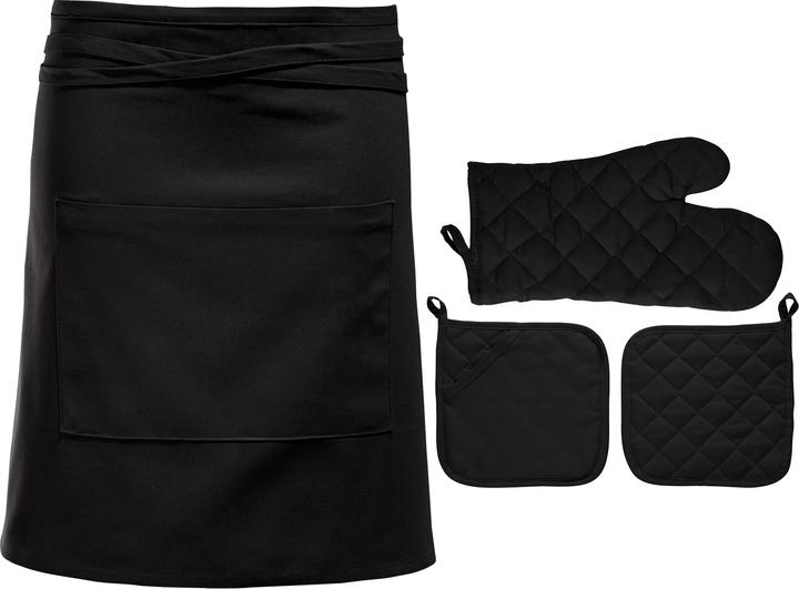 Image du produit Erwin Müller Küchenset 4-tlg. mit Halbschürze (Taille unique)