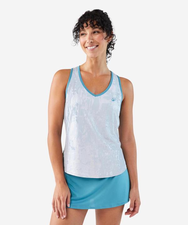 Kuikma Damen Padeltop - Dry technisch und atmungsaktiv grau