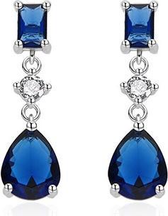 Immagine prodotto Agato - Silver earrings with blue zircons AGT-E152PBL