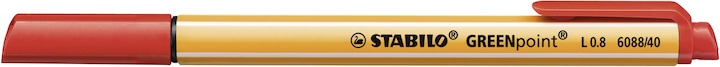 Actual product image STABILO GREENpoint felt tip pens (Red, 1 x)