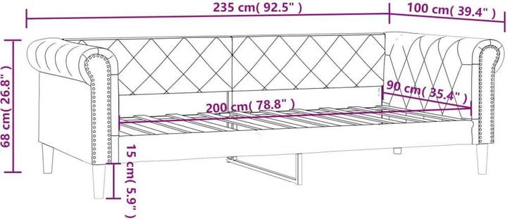 Produktbild vidaXL Tagesbett