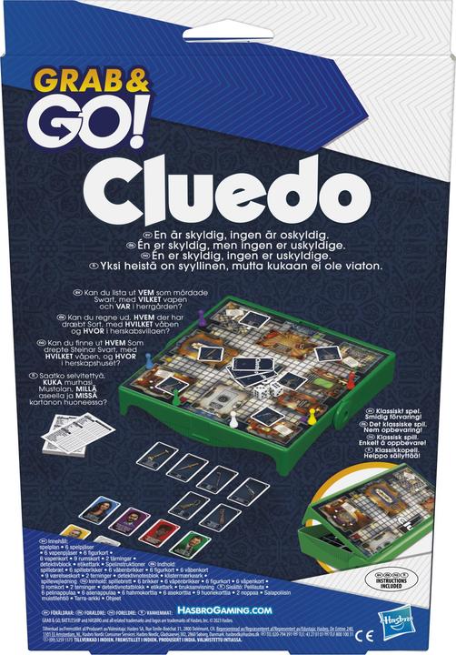 Produktbild Hasbro Grab & Go Cluedo