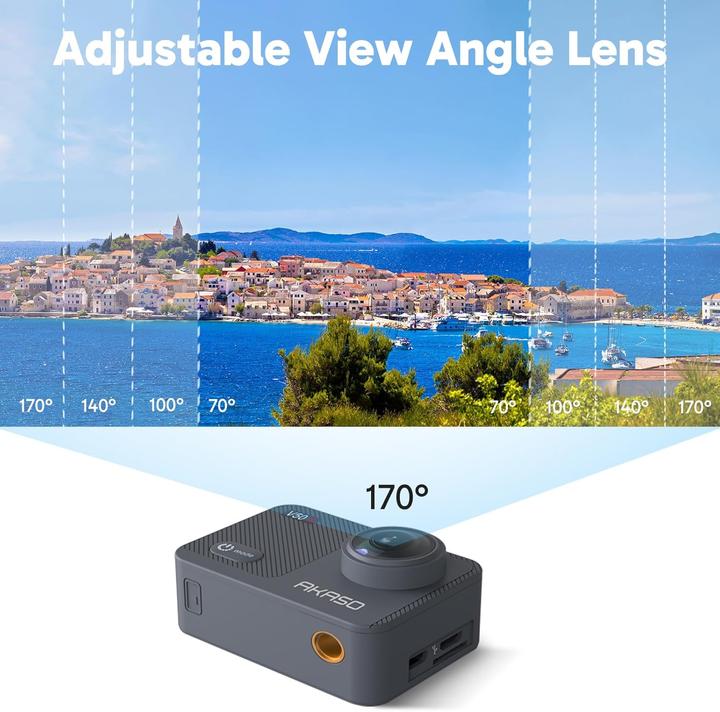 Immagine prodotto Akaso Action Cam 4K mit Stativ und Tasche (WiFi)