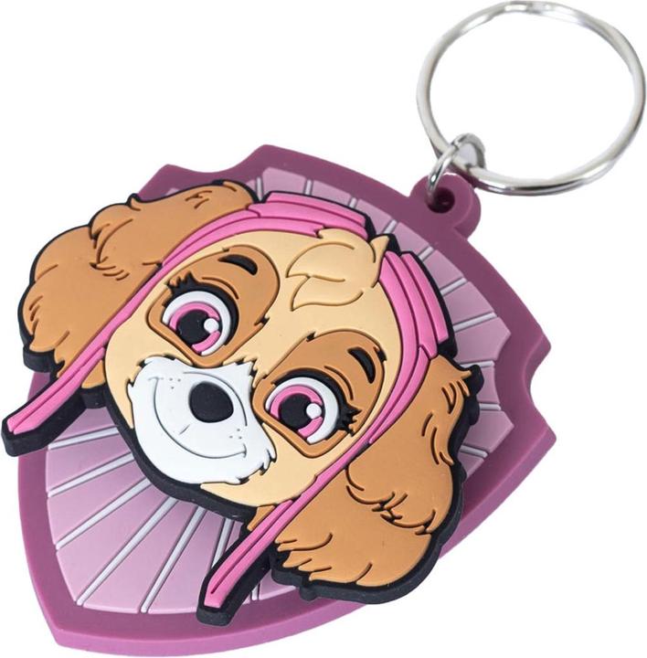 Actual product image Paw Patrol PVC Skye Spinner Keyring