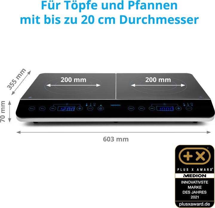 Produktbild Medion LIFE® Doppel-Induktionskochplatte MD 15324
