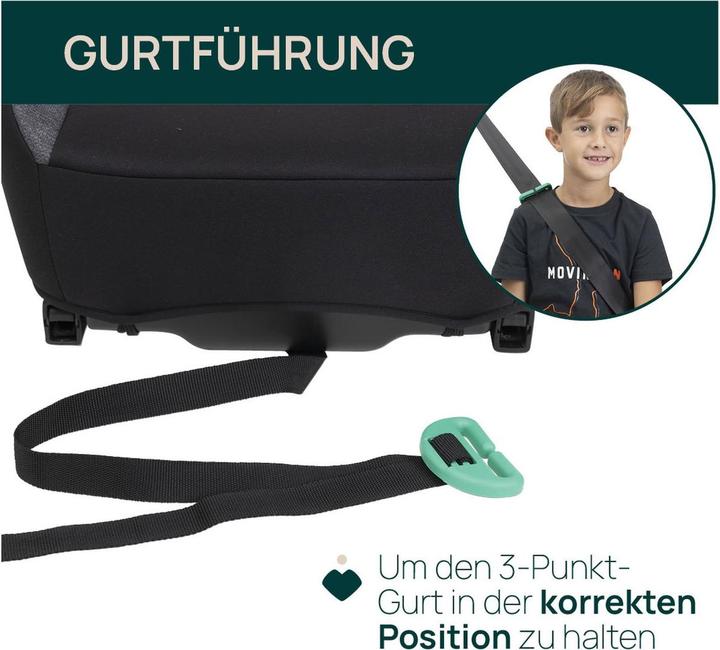 Produktbild Chicco Quasar Fix I-Size Obsidian (Kindersitzerhöhung, ECE R129/i-Size Norm)