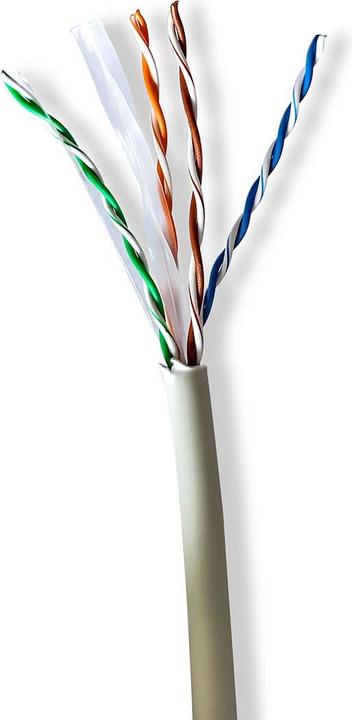 Immagine prodotto Nedis Rotoli di cavo di rete | CAT6 | Cavo a trefoli | U/UTP | Rame puro | 305,0 m | Per interni (U/UTP, CAT6, 305 m)