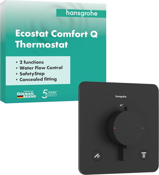 Actual product image hansgrohe Thermostatic Shower and Bathtub Mixer with Safety Stop and Dual Function Control