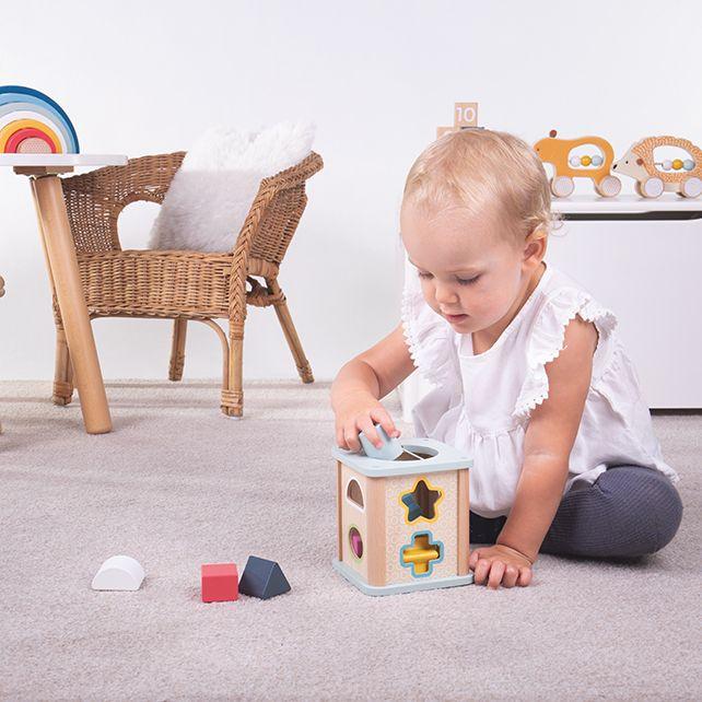 Image du produit Bigjigs Trieur de formes en bois, 9 pcs -FSC 100%