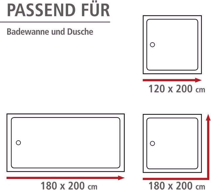 Produktbild Wenko Uni (180 x 200 cm)