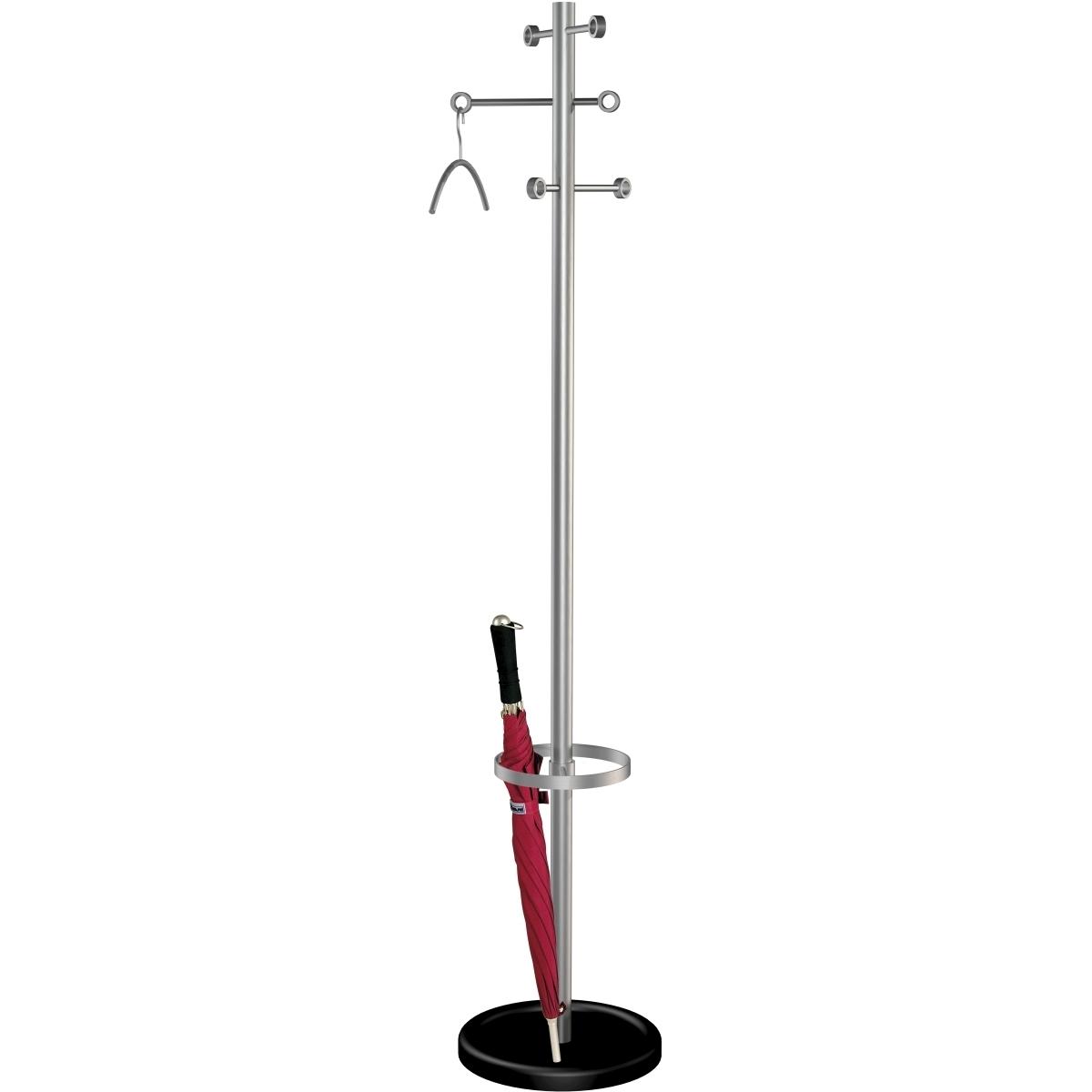 Kerkmann, Kleiderständer + Kleiderstange, Kleiderständer Easy 30611481 silber Metall 6 Haken 36,0 x 175,0 cm