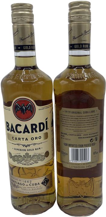 Immagine prodotto Bacardi Carta Oro (1 x 75 cl)