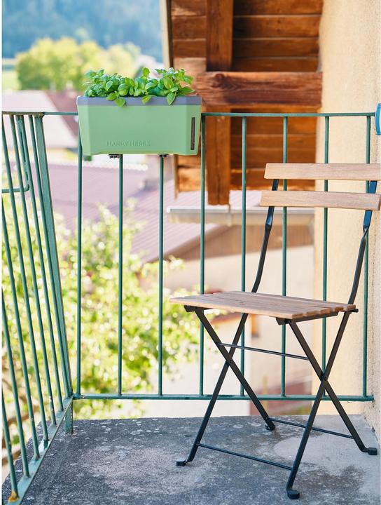 Actual product image Gusta Garden HARRY HERBS Herb Pot with Hood, Dark Green (35.80 x 15 x 25 cm)