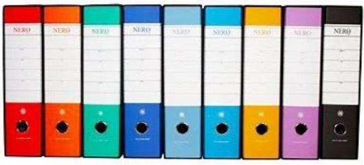 Produktbild Brefiocart BLACK& A4 Ringbuch Schwarz, Blau (A4, 80 mm, 12 Stk.)