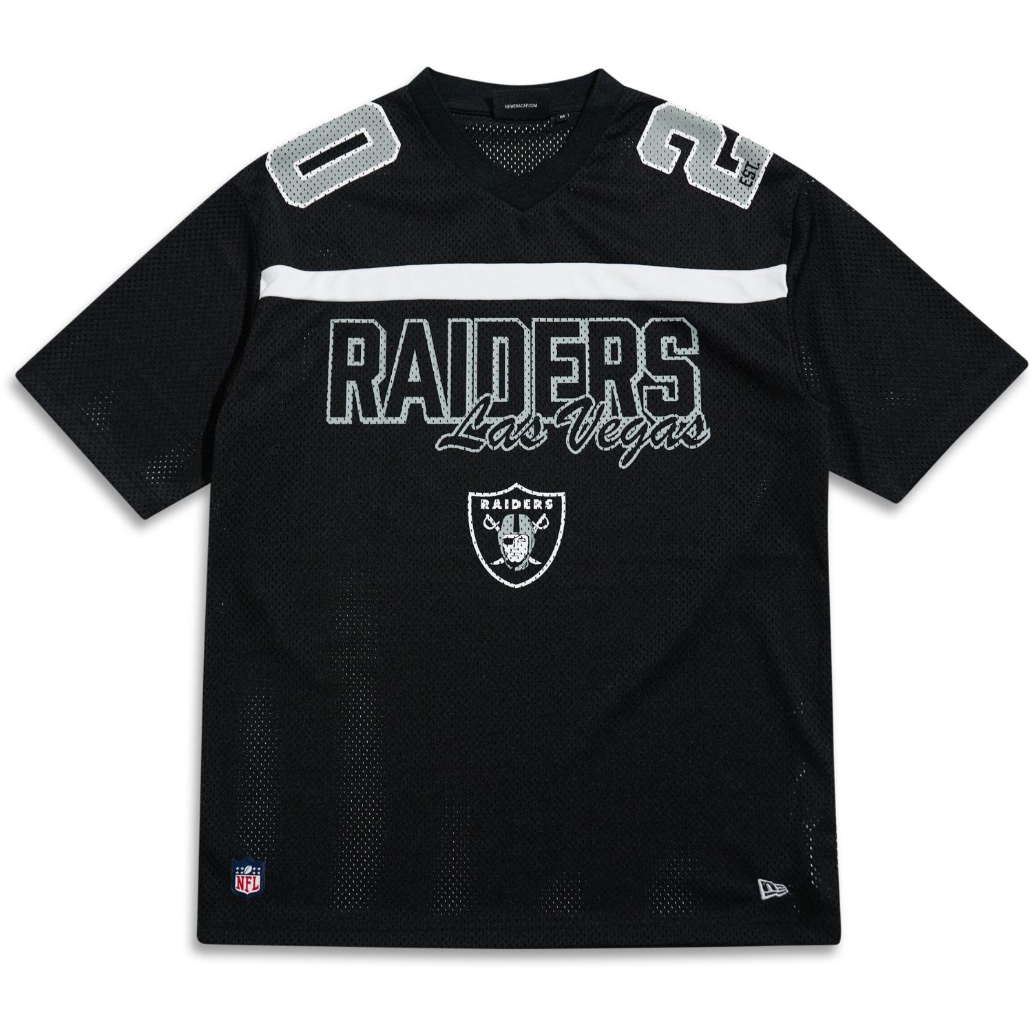 New Era, Herren, Shirt, NFL Football Shirt Jersey - Las Vegas Raiders - S, Schwarz, (S)