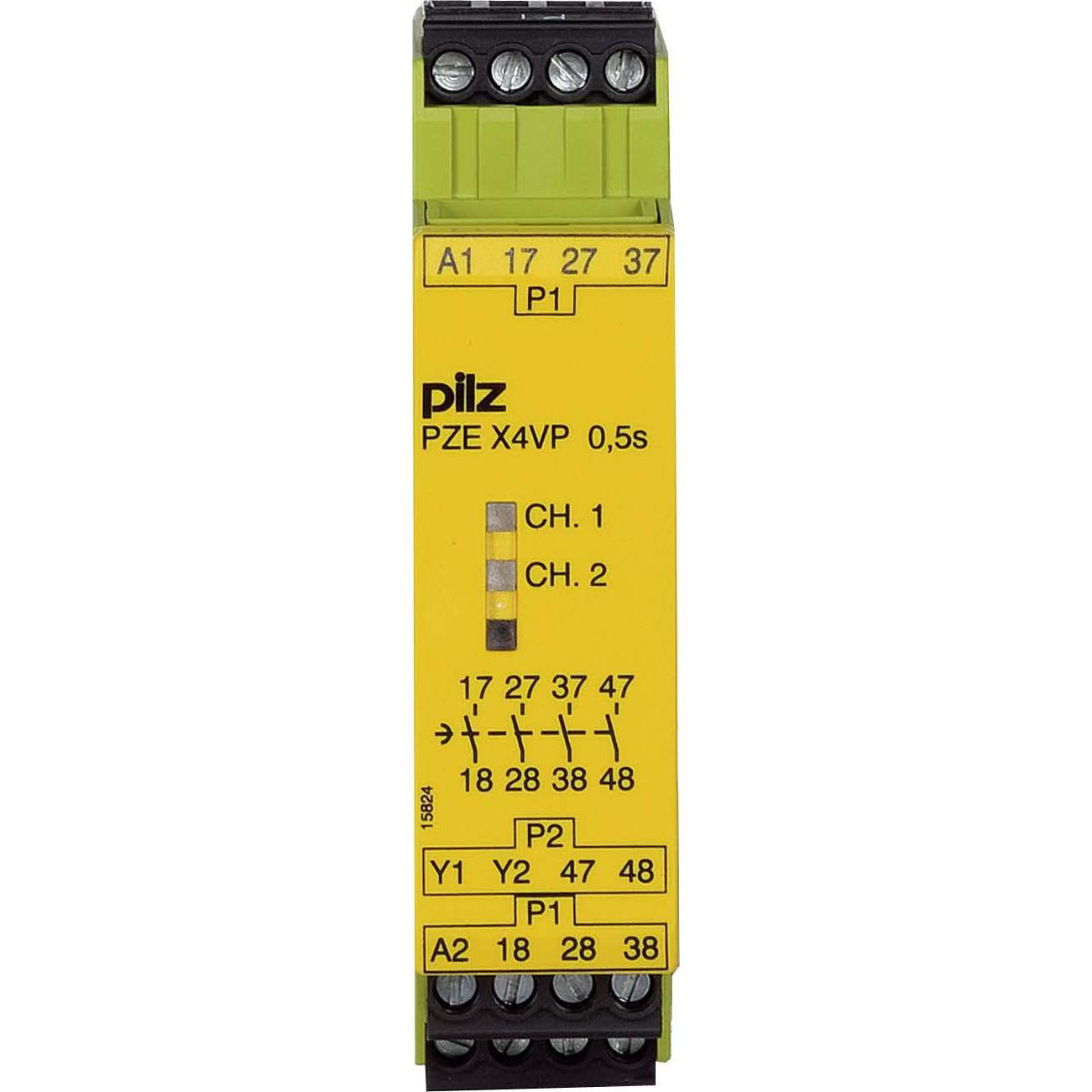 Pilz 777580 PZE X4VP 0,5/24VDC 4n/o fix, Relais
