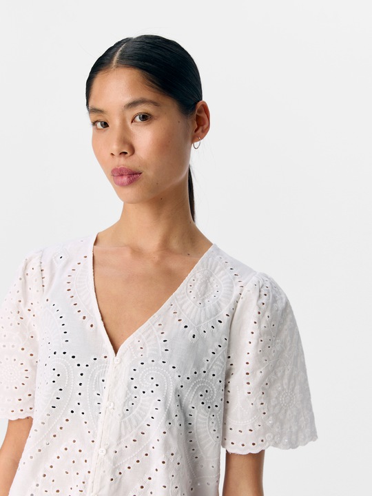 Produktbild Object Broderie Anglaise Hemd (44)